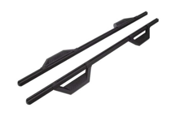 Picture of Deezee 99-23 Chevrolet-GMC-Dodge-Ford Full Size Truck Hex Cast - Crew Cab Side Steps Txt Blk