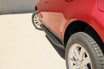 Picture of Deezee Universal Running Board Universal Cross Utility Vehicle NXc Stainless Top w Blk Trim