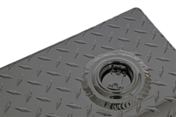 Picture of Deezee Universal Tanks - Long Rectangle Black-Tread Aluminum
