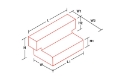Picture of Deezee Universal Tanks - L-Shape Black Steel 55 Gal