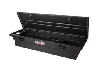 Picture of Deezee Universal Tool Box - Red Crossover - Single Lid Black BT Pull Handle Low-Txt Blk