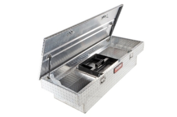 Picture of Deezee Universal Tool Box - Red Crossover - Single Lid BT Alum Mid Size