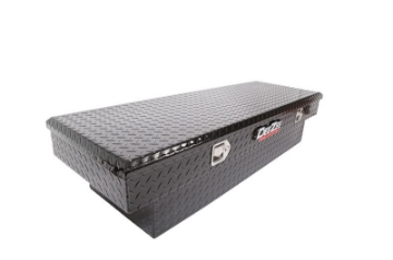Picture of Deezee Universal Tool Box - Red Crossover - Single Lid Black BT Mid Size