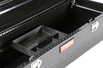 Picture of Deezee Universal Tool Box - Red Crossover - Single Lid Black BT Mid Size