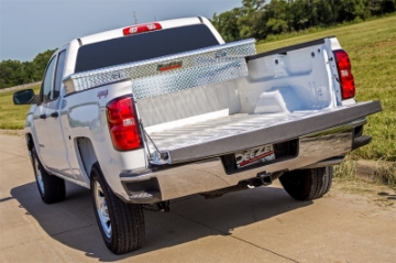 Picture of Deezee Universal Tool Box - Red Crossover - Single Lid BT Alum Full Size