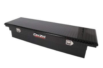 Picture of Deezee Universal Tool Box - Red Crossover - Single Lid Black BT Low
