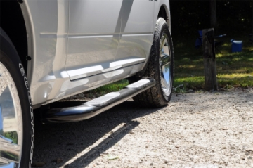 Picture of Deezee 15-2022 Chevrolet-GMC Colorado-Canyon Tubes - 3In Round Black Steel CrewCab