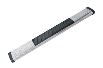 Picture of Deezee Universal Tubes - 6In Oval - Brite Tread Aluminum CrewCab