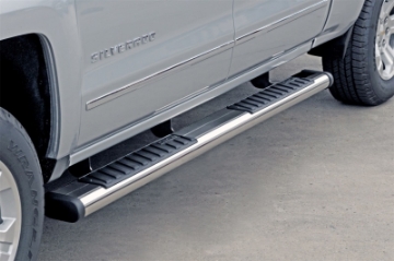 Picture of Deezee 99-23 Chevrolet-GMC-Dodge-Ford Full Size Truck Tubes - 6In Oval - Stainless Steel CrewCab