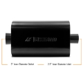 Picture of Mishimoto Muffler with 2-5in Center Inlet-Outlet - Angled Tip - Black