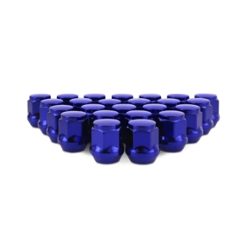 Picture of Mishimoto Steel Acorn Lug Nuts M12 x 1-5 - 24pc Set - Blue