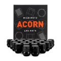 Picture of Mishimoto Steel Acorn Lug Nuts M14 x 1-5 - 24pc Set - Black