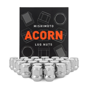 Picture of Mishimoto Steel Acorn Lug Nuts M14 x 1-5 - 24pc Set - Chrome