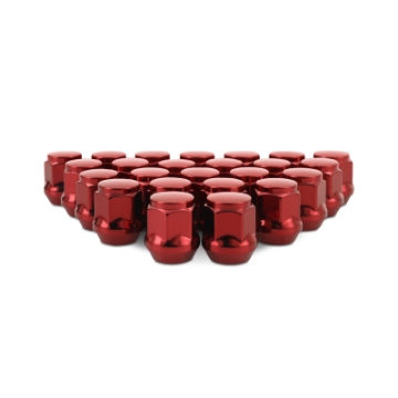 Picture of Mishimoto Steel Acorn Lug Nuts M14 x 1-5 - 24pc Set - Red