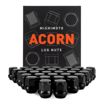 Picture of Mishimoto Steel Acorn Lug Nuts M14 x 1-5 - 32pc Set - Black