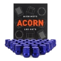 Picture of Mishimoto Steel Acorn Lug Nuts M14 x 1-5 - 32pc Set - Blue