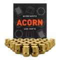 Picture of Mishimoto Steel Acorn Lug Nuts M14 x 1-5 - 32pc Set - Gold
