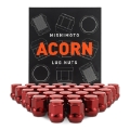 Picture of Mishimoto Steel Acorn Lug Nuts M14 x 1-5 - 32pc Set - Red