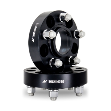 Picture of Mishimoto Wheel Spacers - 5x100 - 56-1 - 25 - M12 - Black