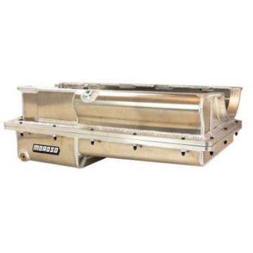 Picture of Moroso Brodix 5-00in Bore BBC 2 Piece Wet Sump Aluminum Oil Pan