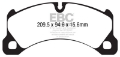 Picture of EBC 10-17 Porsche Cayenne 2nd Gen Bluestuff Front Brake Pads