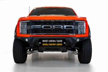 Picture of Addictive Desert Designs 2021+ Ford Raptor Bomber Front Bumper w- Dual 20IN LED Mounts