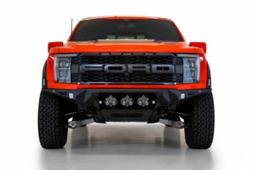 Picture of Addictive Desert Designs 2021+ Ford Raptor Bomber Front Bumper w- 3 Baja Designs LP6 Light Mounts
