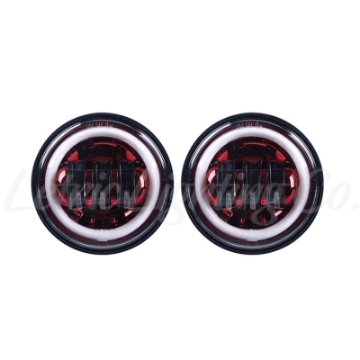 Picture of Letric Lighting 4-5 Passg Lamps Red-Full Halo