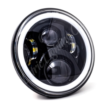 Picture of Letric Lighting 7in Led W-Full Halo Blk