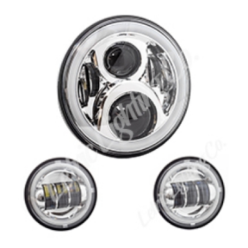 Picture of Letric Lighting 7in Led Chrome Full-Halo Indian