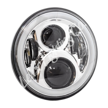 Picture of Letric Lighting 7in Led Chrome Full-Halo Indian