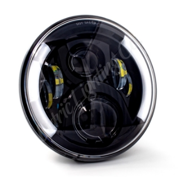 Picture of Letric Lighting 7in Intgrd W-Swtchbk T-S Blk