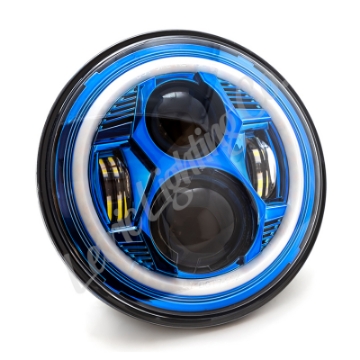 Picture of Letric Lighting 7in Blue Led W- Full Halo