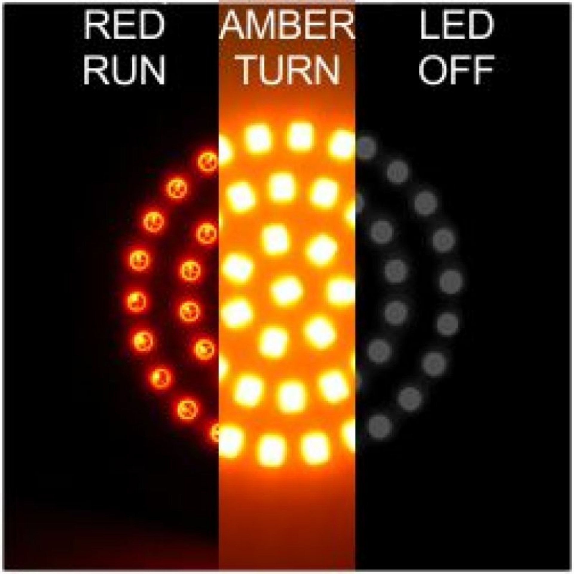Picture of Letric Lighting Bullet Style Swtchbcks Red-Amb