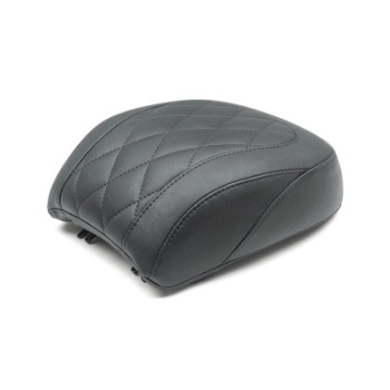Picture of Mustang 18-21 Harley Fat Boy Wide Tripper Passenger Seat Diamond Stitch - Black