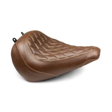 Picture of Mustang 18-21 Harley Fat Boy Wide Tripper Solo Seat Diamond Stitch - Brown