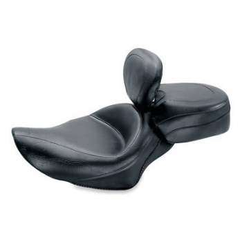 Picture of Mustang 04-21 Harley Sportster Wide Touring Recessed Passenger Seat - Black