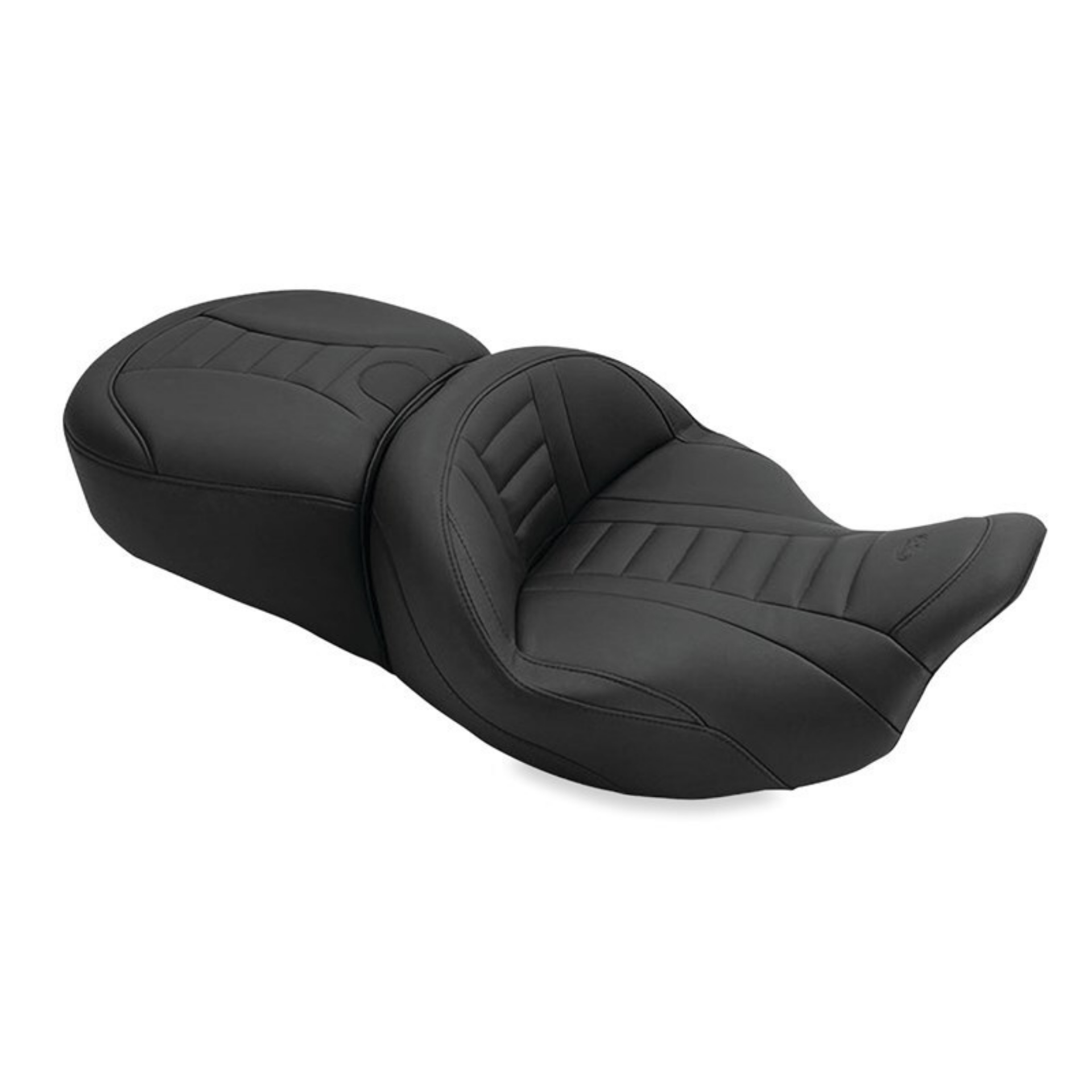 Picture of Mustang 08-21 Harley Electra Glide, Rd Glide, Rd King, Str Glide Touring 1PC Seat Deluxe - Black