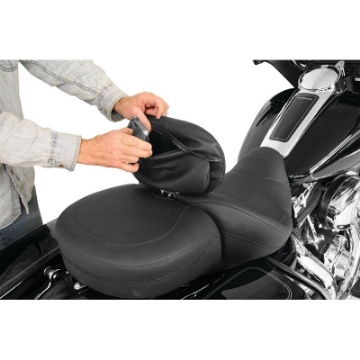 Picture of Mustang Harley Standard Touring Driver Backrest Pouch Cover - Black