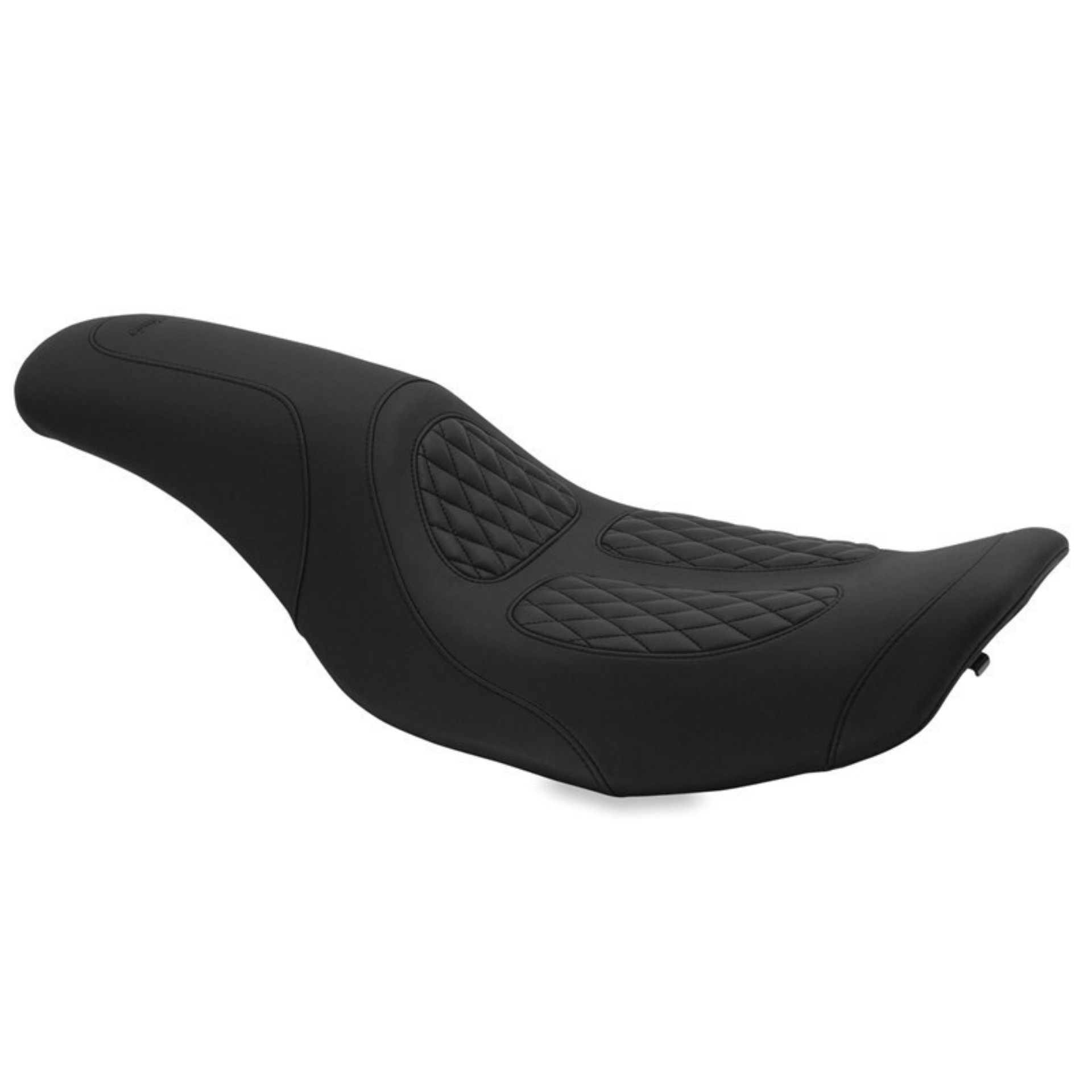 Picture of Mustang 97-07 Harley Rd King,06-07 Str Glide,00-01 Screamin Eagle 1PC Seat w-Diamond Stitch - Black