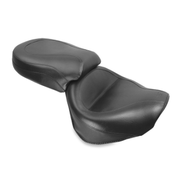 Picture of Mustang 04-10 Kawasaki Vulcan 2000 Classic LT Standard Touring 2PC Seat - Black