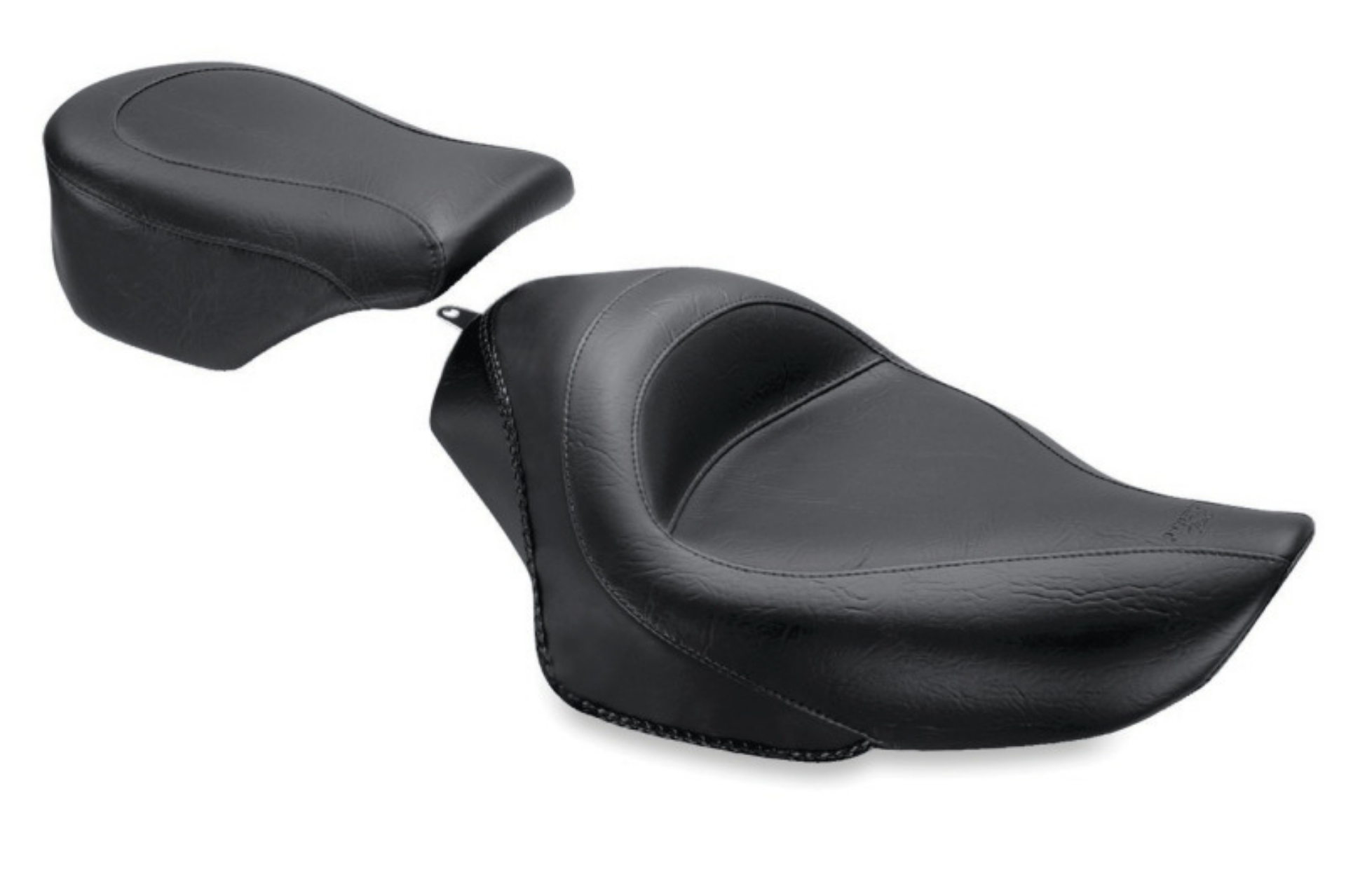 Picture of Mustang 04-21 Harley Sportster 4-5 GAL Standard Touring Solo Seat w-Studs - Black