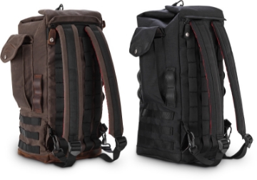 Picture of Burly Brand Voyager Sissy Bar Backpack - Dark Oak
