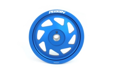 Picture of PERRIN 22-26 Subaru WRX-BRZ & Toyota GR86 - 20-25 FXT-OBXT Lightweight Crank Pulley - Blue