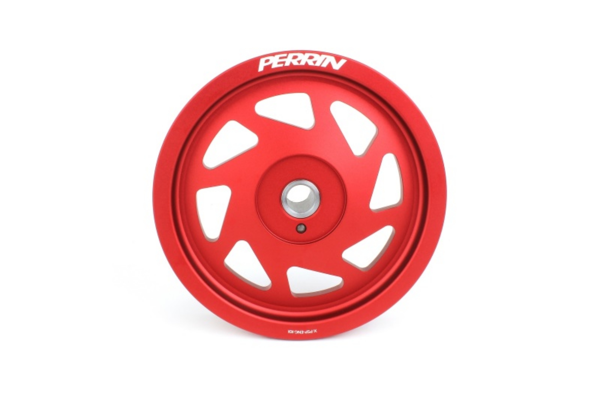 Picture of PERRIN 22-26 Subaru WRX-BRZ & Toyota GR86 - 20-25 FXT-OBXT Lightweight Crank Pulley - Red