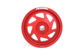Picture of PERRIN 19-21 Subaru WRX - 16-18 Forester - 15-19 Legacy Lightweight Crank Pulley - Red