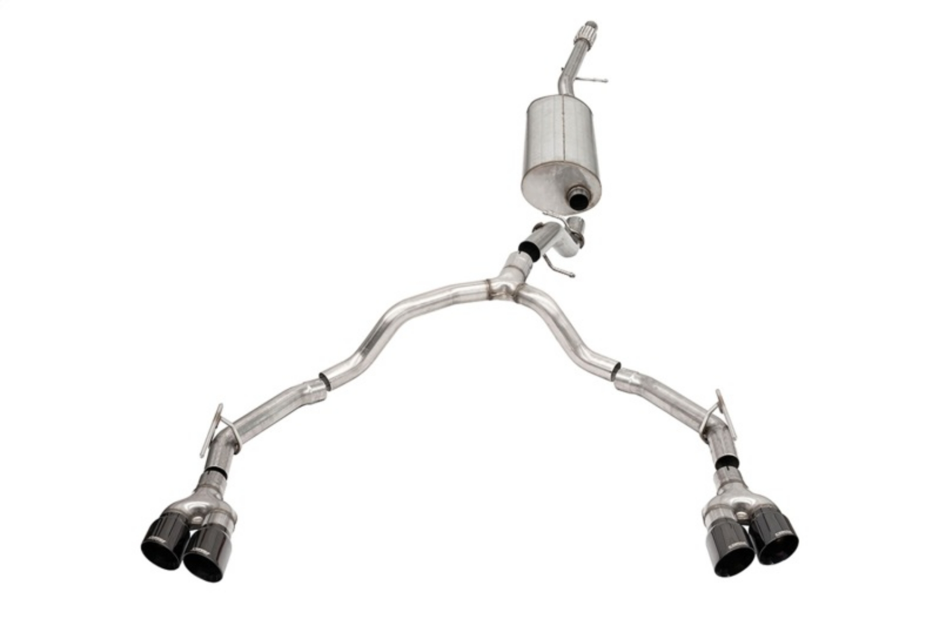 Picture of Corsa 2021-2025 Suburban - Yukon XL 5-3L 4WD Dual Rear 3in - 2-75in Sport Cat-Back DW 4in BlackTips