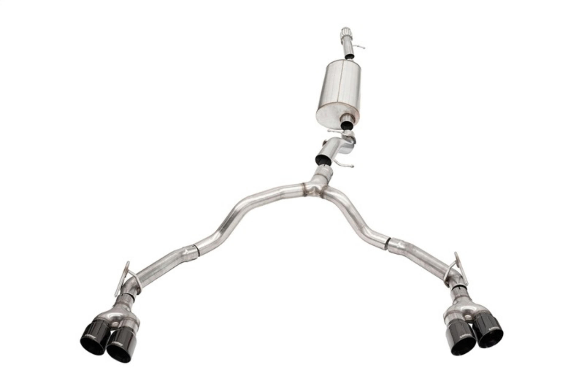 Picture of Corsa 2021-2025 Tahoe - GMC Yukon 4DR 6-2L 4WD Dual Rear 3in - 2-75in Sport Cat-Back DW 4in BLKTips