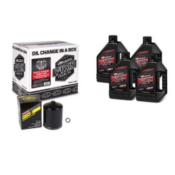 Picture of Maxima V-Twin Quick Change Kit Synthetic w-Black Filter Twin Cam