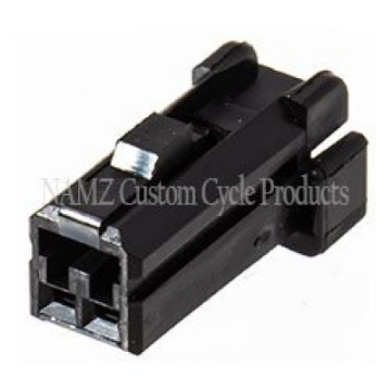 Picture of NAMZ AMP 040 Series 2-Position Female Wire Plug Housing Connector HD 72912-01BK